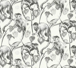 Tapete Vlies Michalsky Dschungel Affen Weiß Grau 37982-1 -Orex Verkäufe Tapete Vlies Michalsky Dschungel Affen weiss grau 37982 1 63208863 4