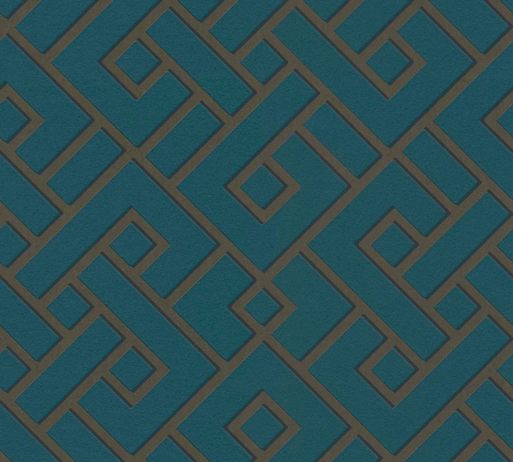 Tapete Vlies Michalsky Geometrisch Grün Schwarz 37984-3 4 Tapete Vlies Michalsky Geometrisch Grün Schwarz 37984-3 – Bild 2