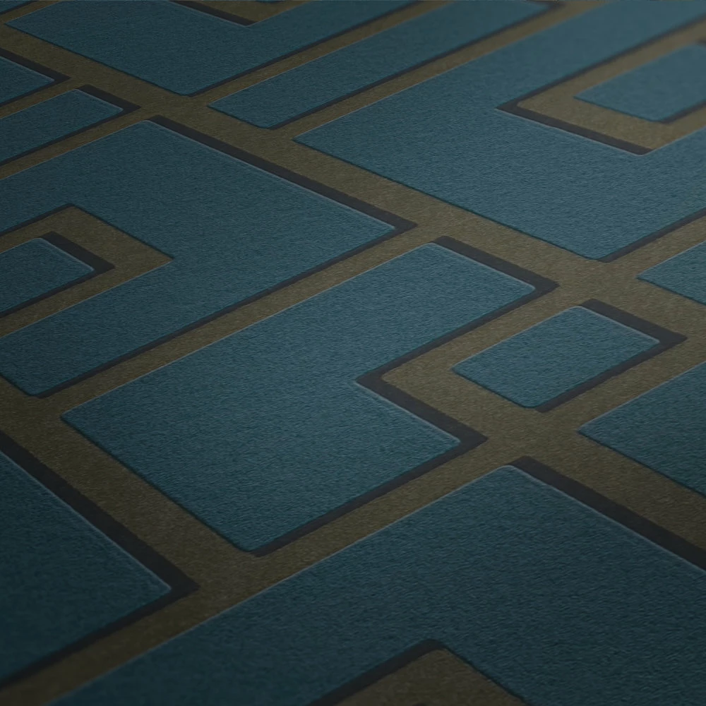 Tapete Vlies Michalsky Geometrisch Grün Schwarz 37984-3 5 Tapete Vlies Michalsky Geometrisch Grün Schwarz 37984-3 – Bild 3