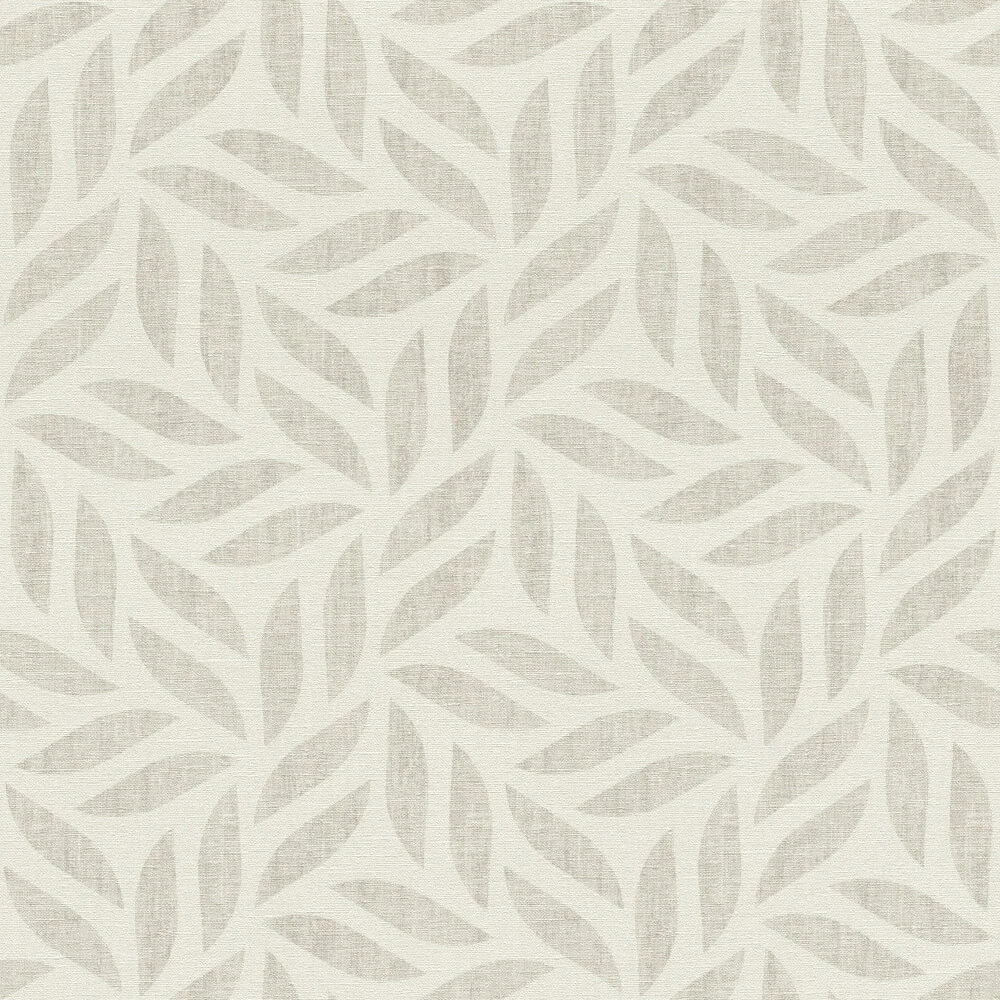 Tapete Vlies Muster Blätter Grau Weiß Rasch 704631 4 Tapete Vlies Muster Blätter Grau Weiß Rasch 704631 – Bild 2