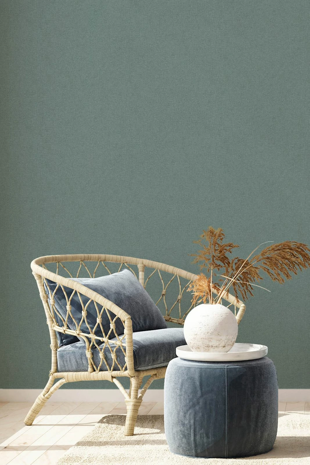 Tapete Vlies New Walls Einfarbig Grün 37395-3 7 Tapete Vlies New Walls Einfarbig Grün 37395-3 – Bild 5