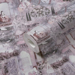 Tapete Vlies Orient Muster Lila Grau 38174-4 -Orex Verkäufe Tapete Vlies Orient Muster lila grau 38174 4 63211539 1