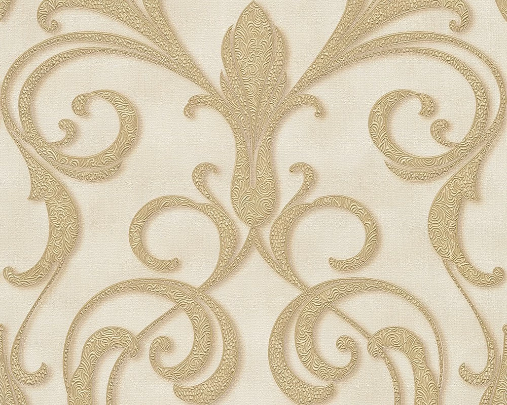 Tapete Vlies Architects Paper Ornament Creme Glanz 95892-5 3 Tapete Vlies Architects Paper Ornament Creme Glanz 95892-5