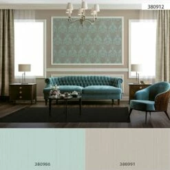 Tapete Vlies Ornamente Klassik Mint-grün Beige 38091-2 -Orex Verkäufe Tapete Vlies Ornamente Klassik mint gruen beige 38091 2 63209817 1