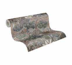 Tapete Vlies Palmen Floral Grau Beige Weiß 37757-4