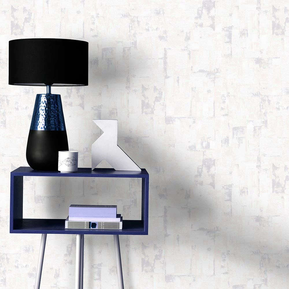 Tapete Vlies Putz Metallic-Effekt Hellgrau 10179-31 4 Tapete Vlies Putz Metallic-Effekt Hellgrau 10179-31 – Bild 2