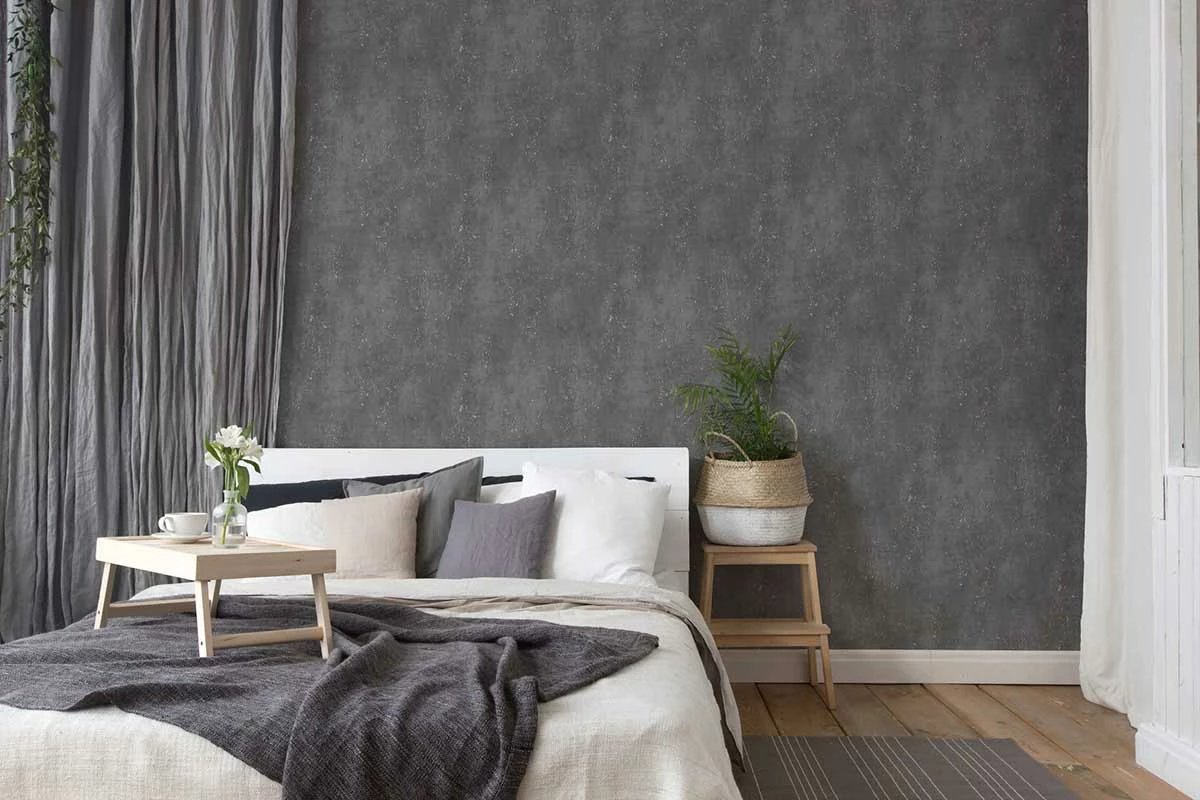 Tapete Vlies Putz-Optik Struktur Anthrazit Gold 38195-1 6 Tapete Vlies Putz-Optik Struktur Anthrazit Gold 38195-1 – Bild 4