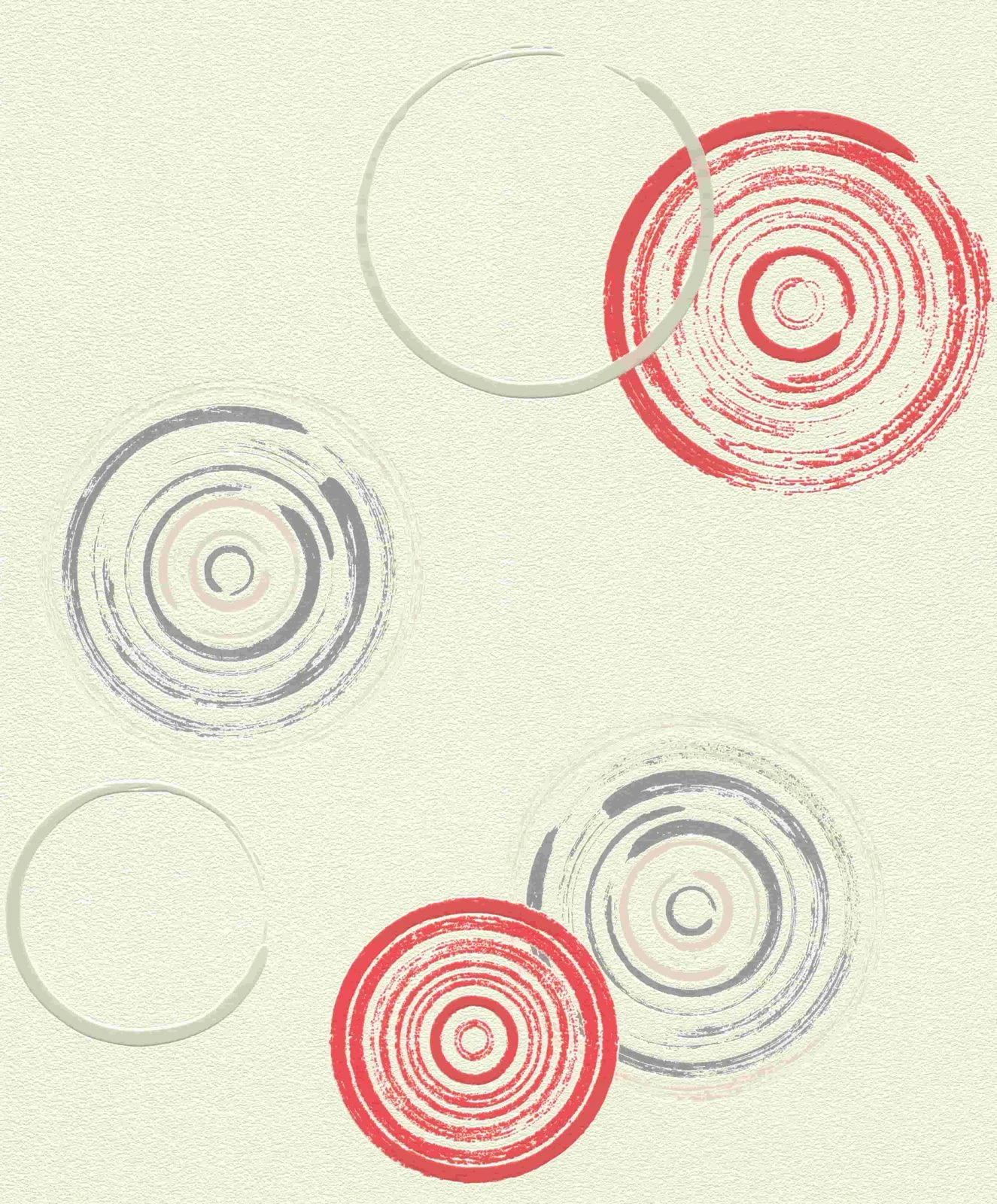 Tapete Vlies Rasch Kreise Prego Weiß Rot Glanz 489446 3 Tapete Vlies Rasch Kreise Prego Weiß Rot Glanz 489446