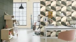 Tapete Vlies Rasch Leder-Kacheln Dunkelgrün Weiß 419245 -Orex Verkäufe Tapete Vlies Rasch Leder Kacheln dunkelgruen weiss 419245 63207348 1