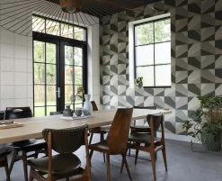 Tapete Vlies Rasch Leder-Kacheln Dunkelgrün Weiß 419245 -Orex Verkäufe Tapete Vlies Rasch Leder Kacheln dunkelgruen weiss 419245 63207348 3