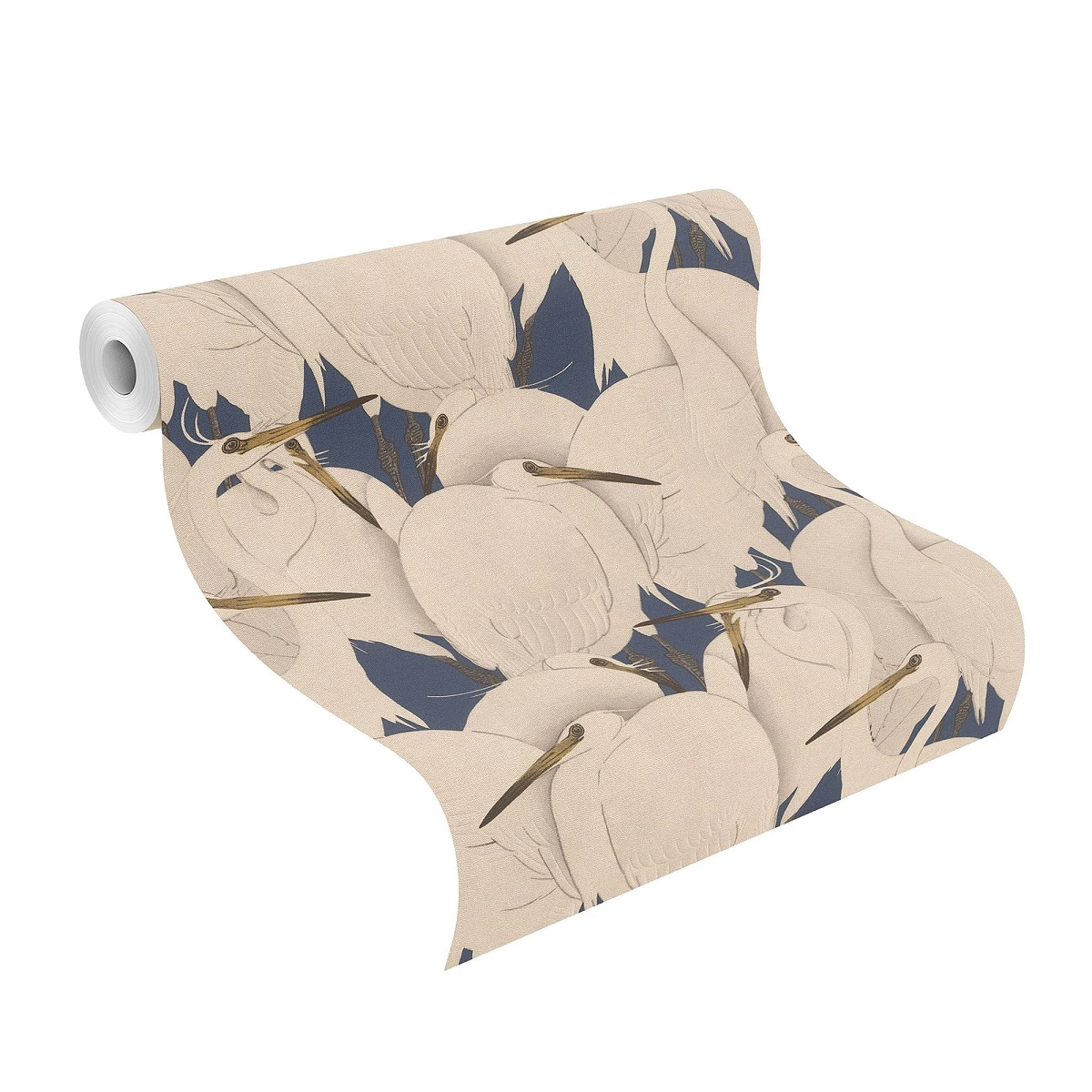 Tapete Vlies Rasch Reiher Grau Blau 409550 3 Tapete Vlies Rasch Reiher Grau Blau 409550