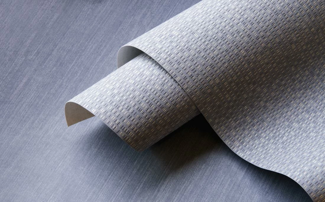 Tapete Vlies Striche Ethno Graublau Glitzer 227665 4 Tapete Vlies Striche Ethno Graublau Glitzer 227665 – Bild 2