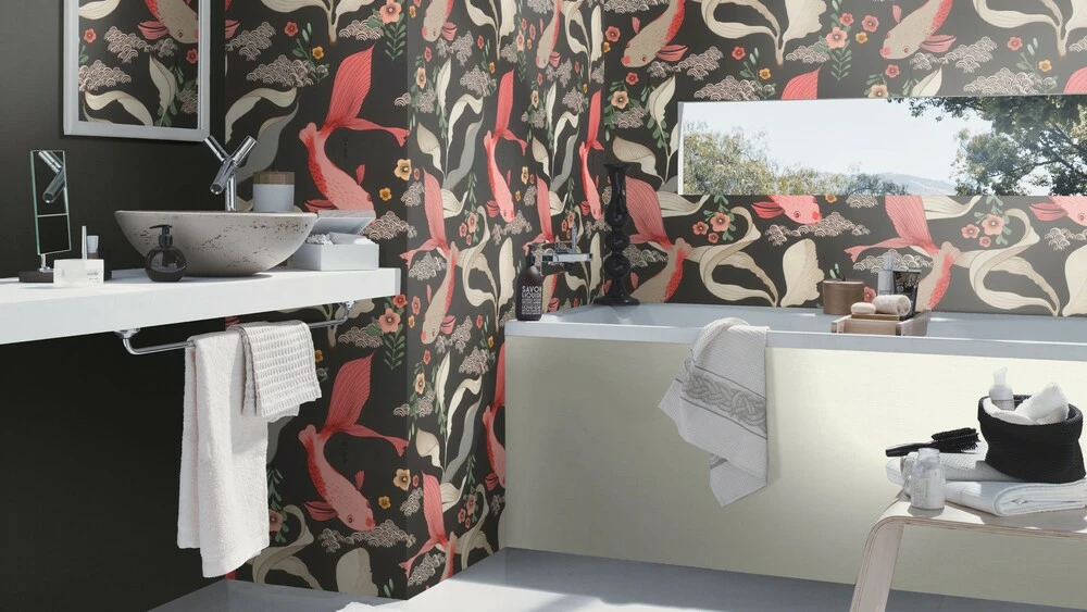 Tapete Vlies Rasch Uni Leinen Schwarz 531398 6 Tapete Vlies Rasch Uni Leinen Schwarz 531398 – Bild 4