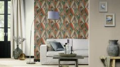 Tapete Vlies Raute Ethno Grün Beige Orange Rasch 704068 -Orex Verkäufe Tapete Vlies Raute Ethno gruen beige orange Rasch 704068 63208711