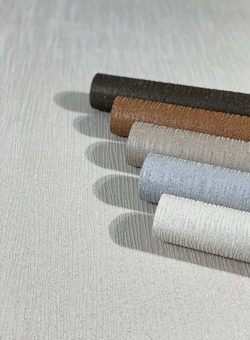 Tapete Vlies Sand-Körnung Einfarbig Weiß Glanz 32505 6 Tapete Vlies Sand-Körnung Einfarbig Weiß Glanz 32505 – Bild 4