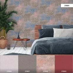 Tapete Vlies Spanische Fliesen Beige Blau Braun 37858-1 -Orex Verkäufe Tapete Vlies Spanische Fliesen beige blau braun 37858 1 63206680 2
