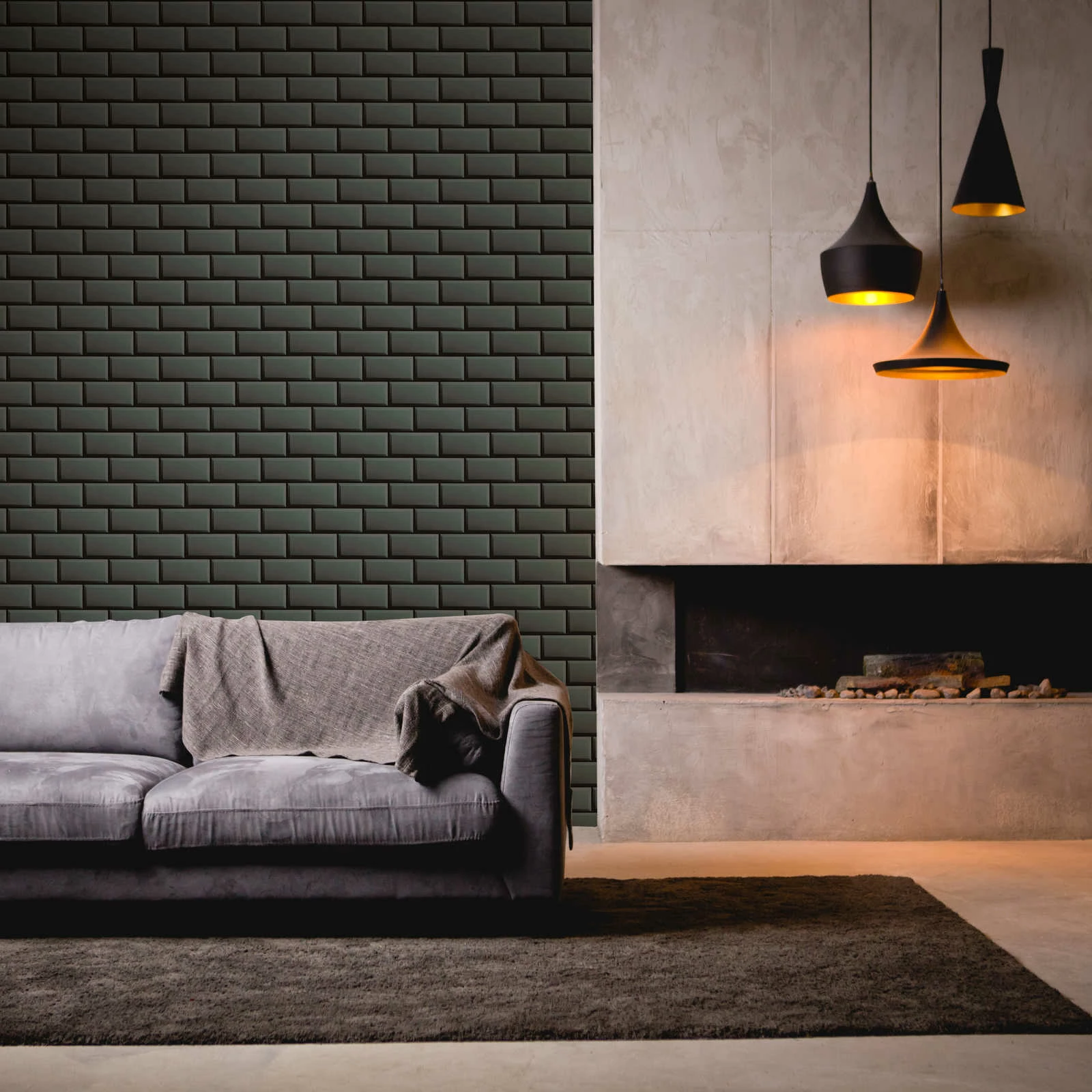 Tapete Vlies Stein-Mauer Dunkelgrau Glanz 38357-1 3 Tapete Vlies Stein-Mauer Dunkelgrau Glanz 38357-1