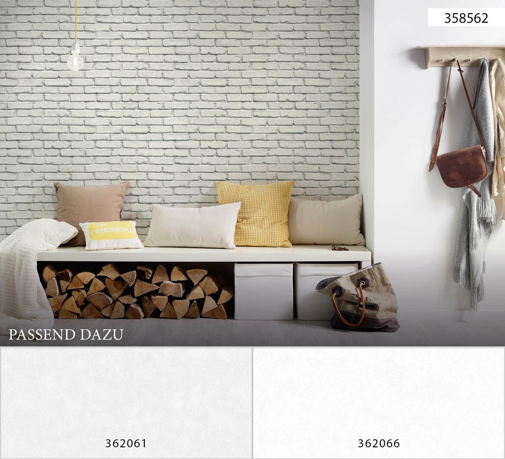 Tapete Vlies Stein-Wand Weiß Grau Attractive 35856-2 8 Tapete Vlies Stein-Wand Weiß Grau Attractive 35856-2 – Bild 6