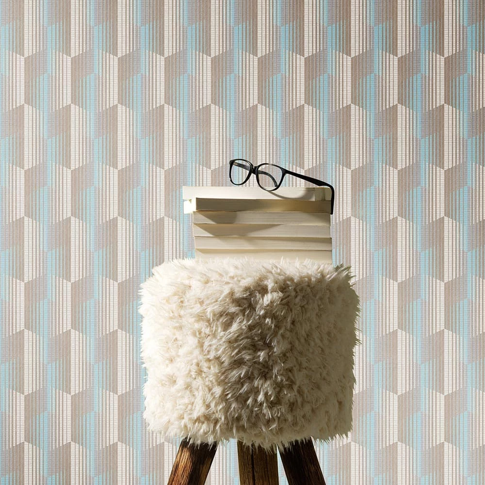 Tapete Vlies Streifen Grafik Braun Türkis Beige 10247-18 7 Tapete Vlies Streifen Grafik Braun Türkis Beige 10247-18 – Bild 5