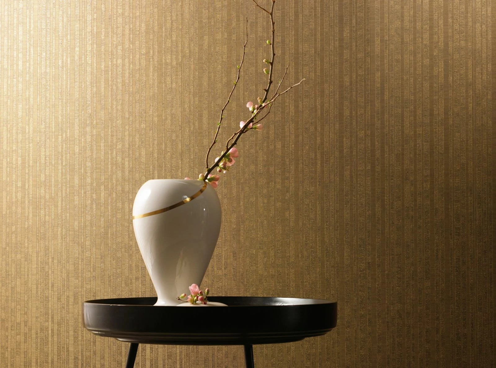 Tapete Vlies Streifen Gold Braun Metallic 55925 4 Tapete Vlies Streifen Gold Braun Metallic 55925 – Bild 2