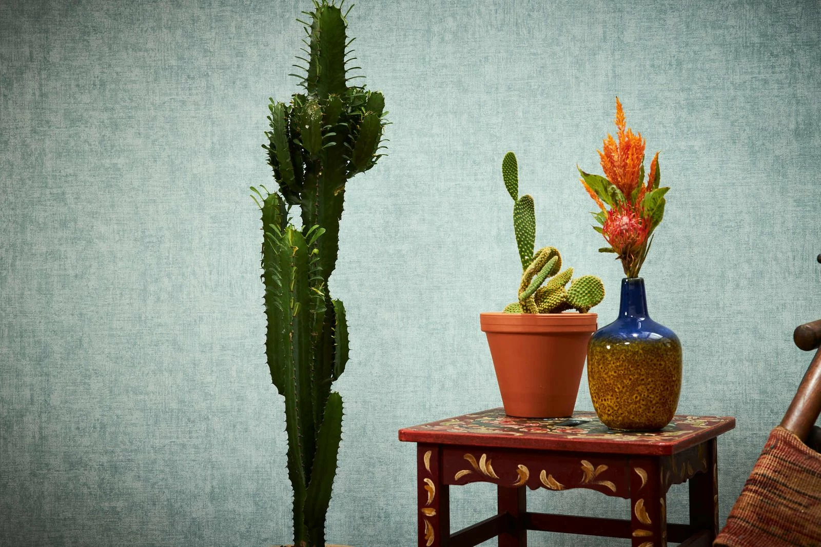 Tapete Vlies Struktur Einfarbig Pastelltürkis 37423-3 6 Tapete Vlies Struktur Einfarbig Pastelltürkis 37423-3 – Bild 4