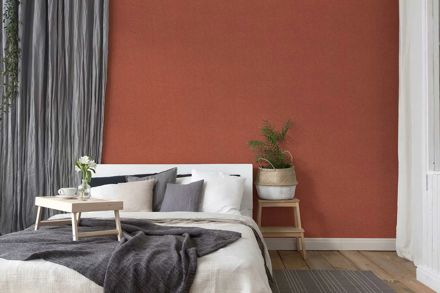 Tapete Vlies Struktur Textil Rot Schwarz 38529-1 7 Tapete Vlies Struktur Textil Rot Schwarz 38529-1 – Bild 5