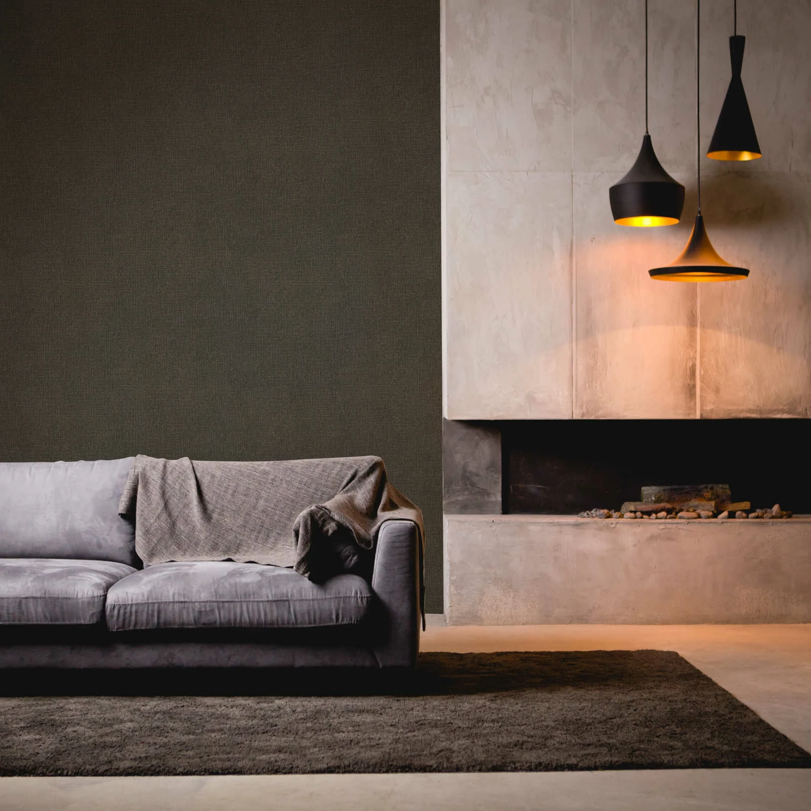 Tapete Vlies Strukturiert Schwarz Gold 38694-2 6 Tapete Vlies Strukturiert Schwarz Gold 38694-2 – Bild 4