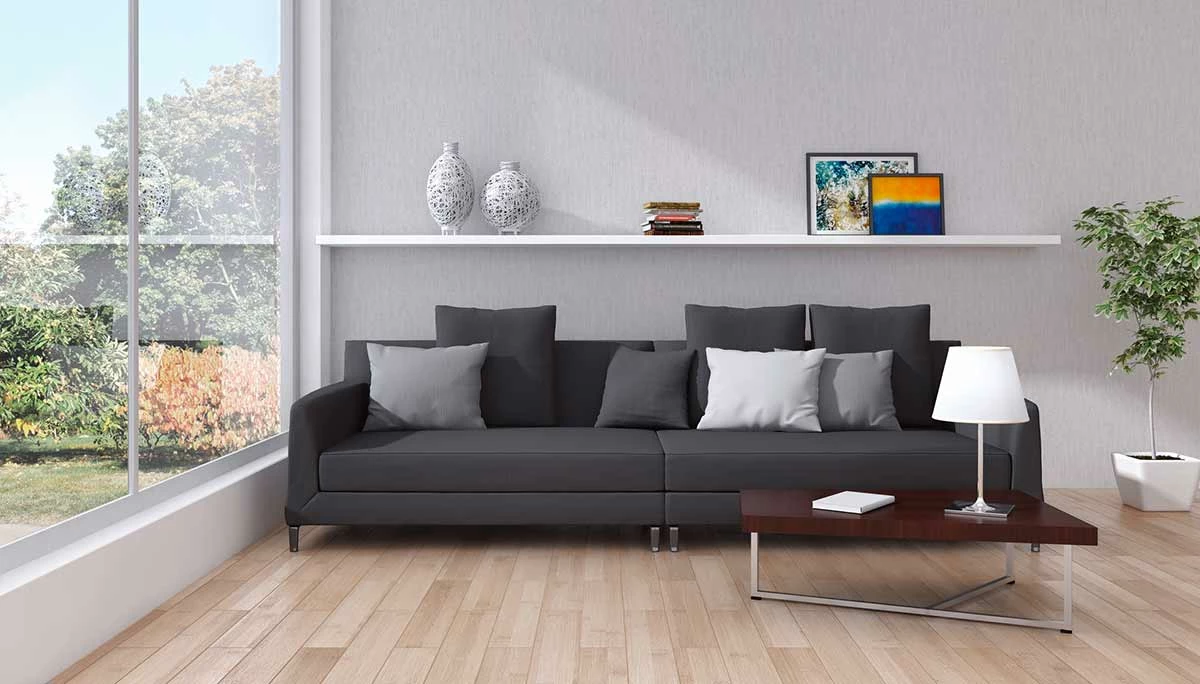 Tapete Vlies Uni Vintage Weiß-grau Glanz 38205-5 6 Tapete Vlies Uni Vintage Weiß-grau Glanz 38205-5 – Bild 4