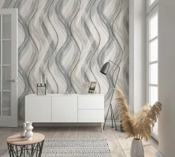 Tapete Vlies Wellen-Design Grau Beige Shades 32446 10 Tapete Vlies Wellen-Design Grau Beige Shades 32446 -Orex Verkäufe Tapete Vlies Wellen Design grau beige Shades 32446 63207492 2