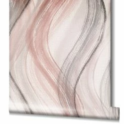 Tapete Vlies Wellen-Design Rosa Beige Grau Shades 32443 -Orex Verkäufe Tapete Vlies Wellen Design rosa beige grau Shades 32443 63207489 1