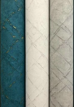 Tapete Vlies Abstrakt Karo Cremegrau 36881-3 -Orex Verkäufe Tapete Vlies abstrakt Raute cremegrau 36881 3 190798 3