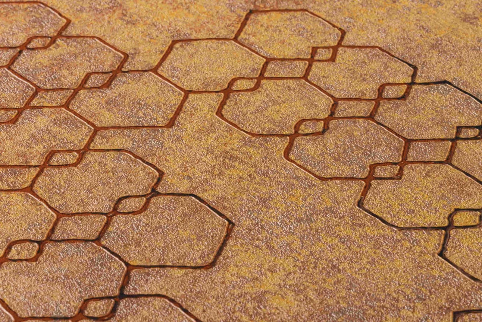 Tapete Vlies Grafisch Muster Orange Kupfer 37424-3 5 Tapete Vlies Grafisch Muster Orange Kupfer 37424-3 – Bild 3