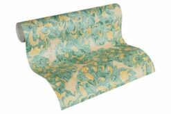 Wolfgang Joop Tapete Ornament Ranken Türkis Glanz 33869-1 6 Wolfgang Joop Tapete Ornament Ranken Türkis Glanz 33869-1 -Orex Verkäufe Tapete Wolfgang Joop Ornament Ranken tuerkis Met 1