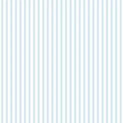 Kindertapete Papier Streifen Fein Weiß Blau 102301