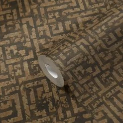 Tapete Vlies Labyrinth Geometrie Braun Gold 38695-5 12 Tapete Vlies Labyrinth Geometrie Braun Gold 38695-5 -Orex Verkäufe Tapeten Musterartikel 38695 5 63211196