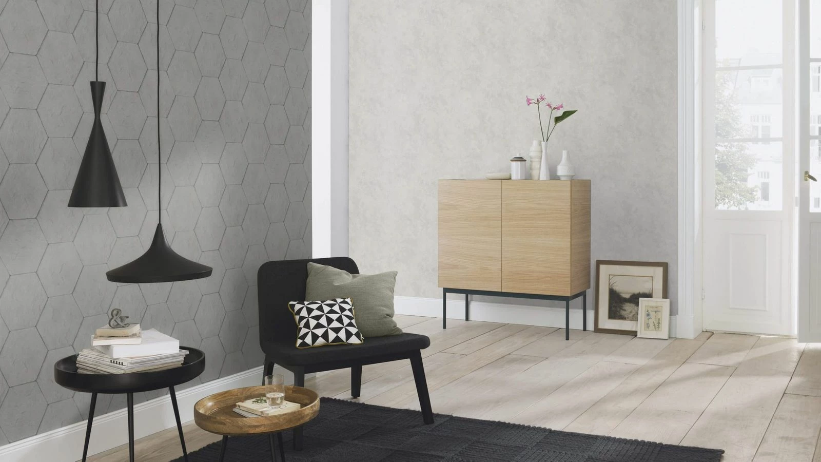 Tapete Vlies Rasch Beton Fliesen Dunkel-grau 427127 6 Tapete Vlies Rasch Beton Fliesen Dunkel-grau 427127 – Bild 4