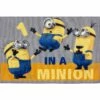 Spielteppich Kinder Minions Mädchen Jungen 95x133cm -Orex Verkäufe Teppich Kinder One In A Minion Kinderteppich grau