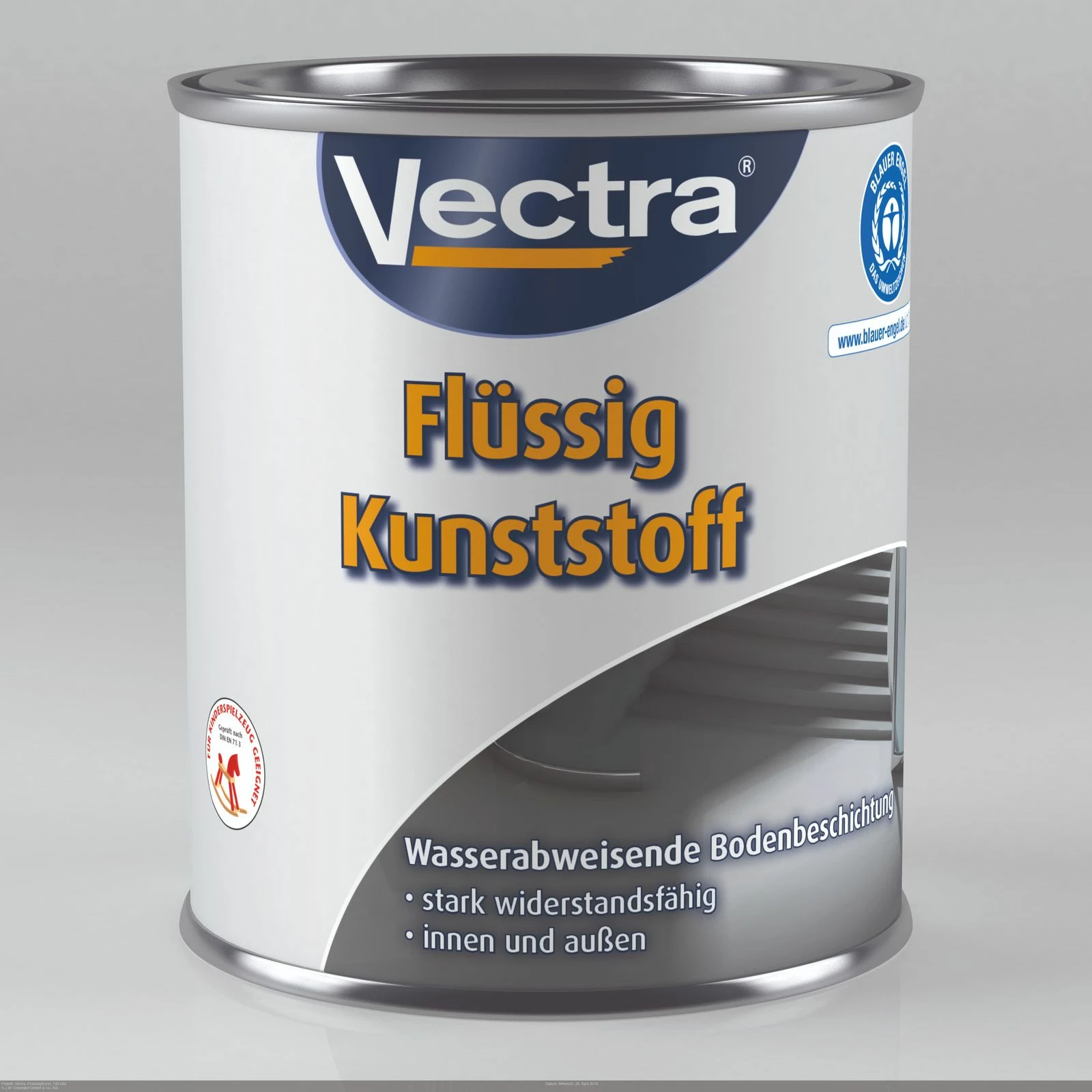 Vectra Bodenbeschichtung Flüssigkunststoff Glänzend 2,5l 3 Vectra Bodenbeschichtung Flüssigkunststoff Glänzend 2,5l