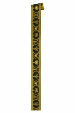 Versace Home Bordüre Medusa Lorbeer Schwarz Gold 34305-1 -Orex Verkäufe Versace Home Borduere Medusa Lorbeer schwarz gold