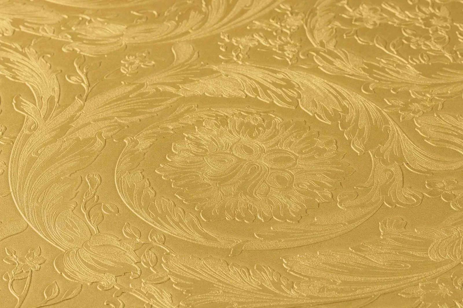 Versace Home Tapete Ornament Gelb-gold Metallic 366923 4 Versace Home Tapete Ornament Gelb-gold Metallic 366923 – Bild 2