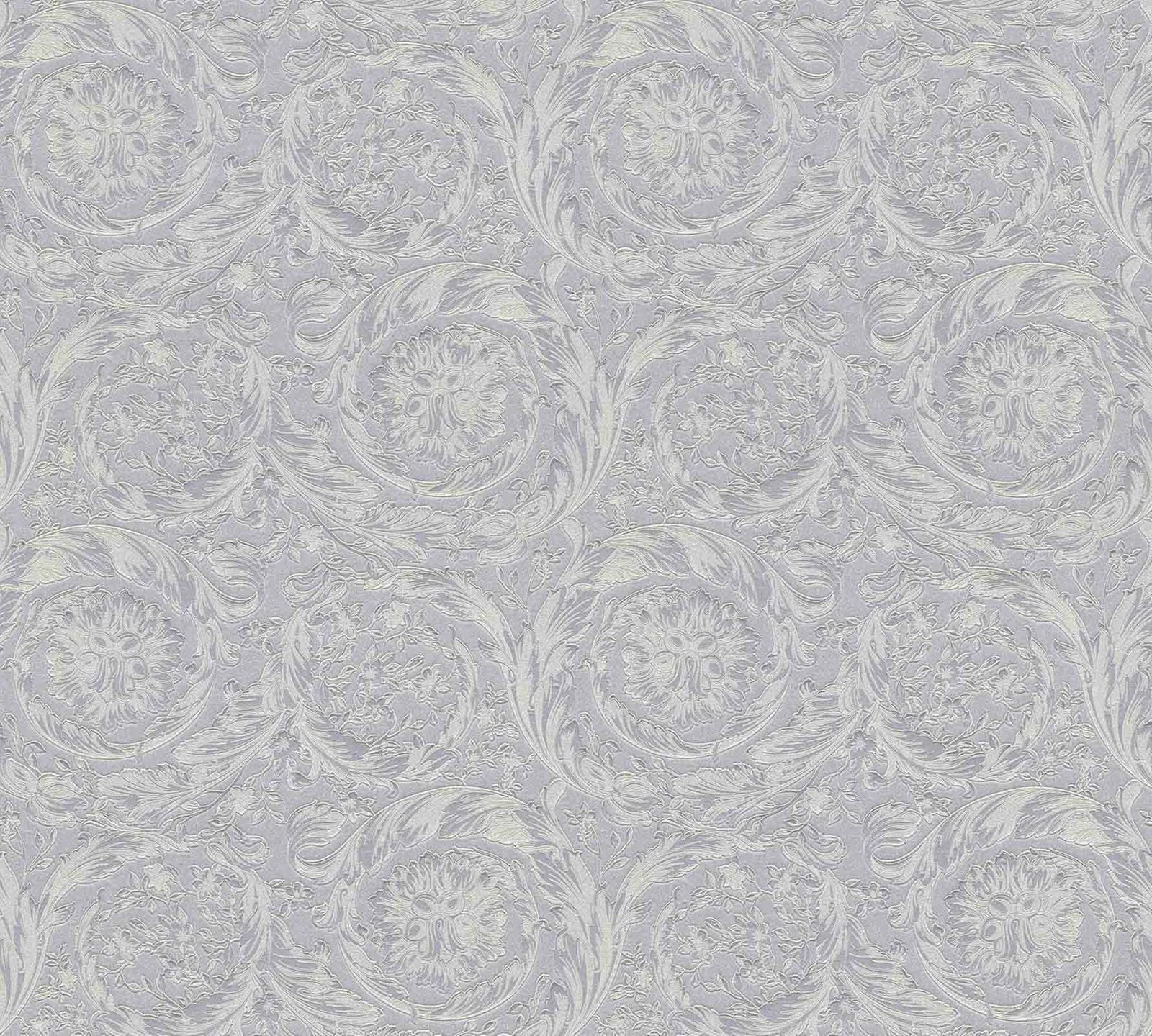 Versace Home Tapete Ornament Silbergrau Metallic 366924 3 Versace Home Tapete Ornament Silbergrau Metallic 366924