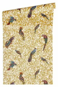 Versace Home Tapete Barock Vögel Weiß Metallic 370532 7 Versace Home Tapete Barock Vögel Weiß Metallic 370532 -Orex Verkäufe Versace Home Tapete Barock Voegel weiss Metallic 370532 63200290 4