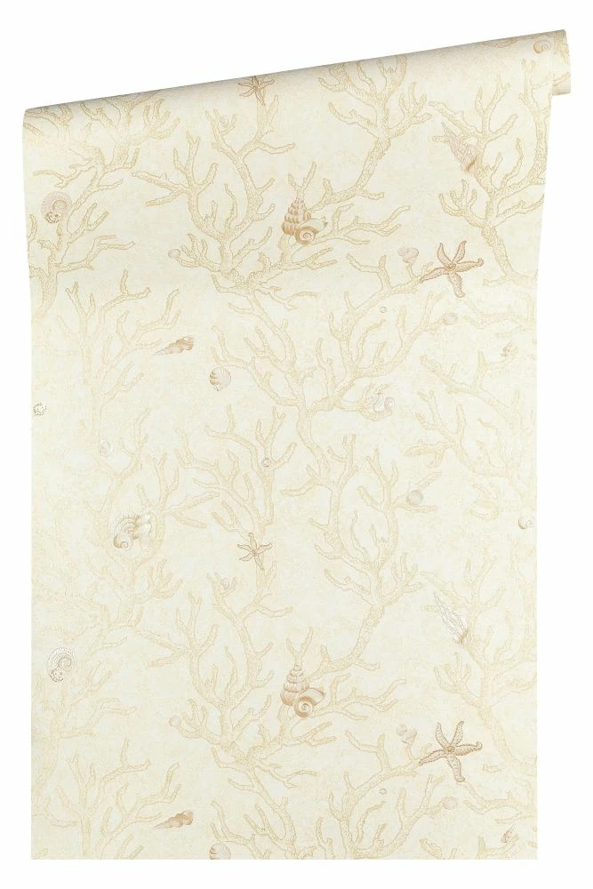 Versace Home Tapete Korallen Muscheln Beige Creme 34496-1 4 Versace Home Tapete Korallen Muscheln Beige Creme 34496-1 – Bild 2