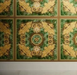 Versace Vliestapete 38703-3 Fliesen Tropisch Grün Braun -Orex Verkäufe Versace Vliestapete 38703 3 Fliesen Tropisch Gruen Braun 63213739 2