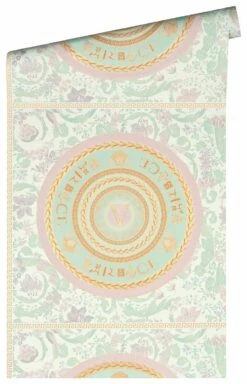 Versace Vliestapete 38705-2 Floral Medusa Weiß Rosa -Orex Verkäufe Versace Vliestapete 38705 2 Floral Medusa Weiss Rosa 63213749 2