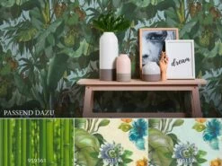 Vinyltapete 95898-1 Cartoon Blätter Wald Grün Blau Braun -Orex Verkäufe Vinyltapete 95898 1 Cartoon Blaetter Wald gruen blau braun 146152 4