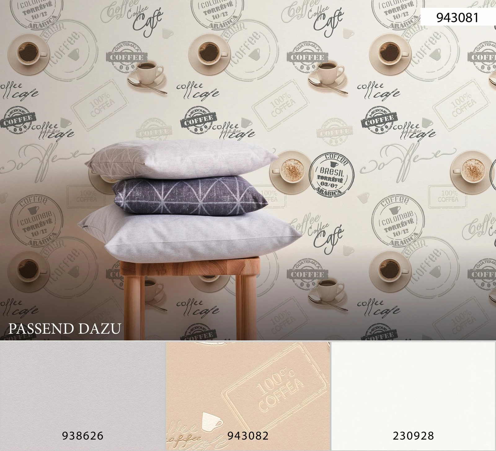 Vinyltapete Küche Coffee Retro Weiß Grau 94308-1 9 Vinyltapete Küche Coffee Retro Weiß Grau 94308-1 – Bild 7