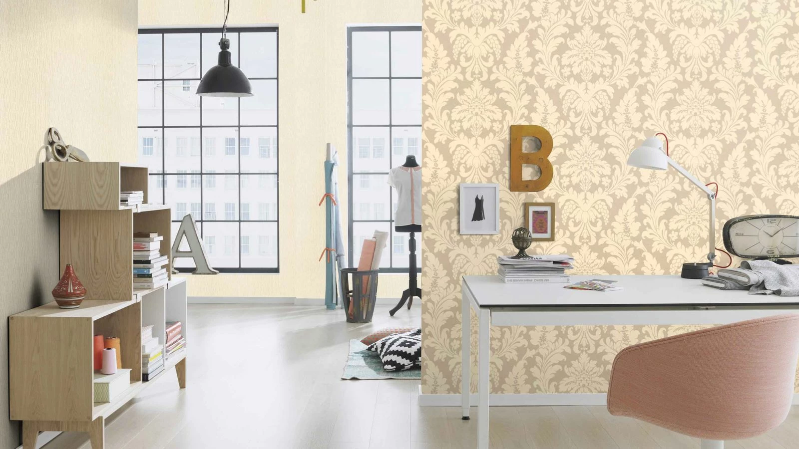 Vlies Tapete Barock Beigegold Creme Rasch 525427 5 Vlies Tapete Barock Beigegold Creme Rasch 525427 – Bild 3