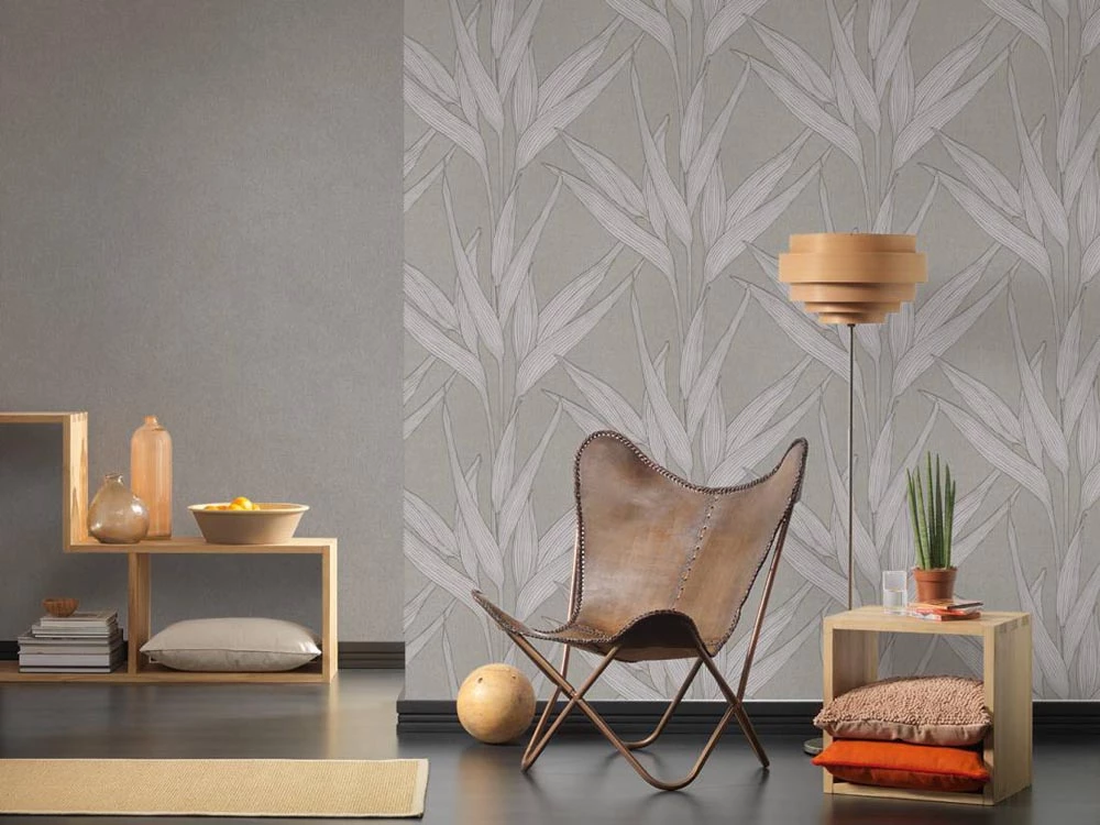 Vlies Tapete Blätter Dunkelgrau Hygge Livingwalls 36123-1 3 Vlies Tapete Blätter Dunkelgrau Hygge Livingwalls 36123-1