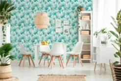 Vlies-Tapete Palmen Natur Grün Blau Livingwalls 36624-2 -Orex Verkäufe Vlies Tapete Palmen Natur gruen blau AS Creation 1